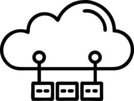 3D Glossy cloud infrastructure with data centers and copy space concept as Shiny glossy image of cloud infrastructure including data centers servers and networking equipment repres vector