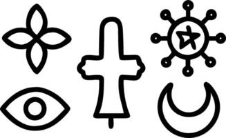 3D Glossy Cultural Symbols Collage concept as Collage of glossy cultural symbols from various religions on a plain background representing unity and diversity for World Religion Da vector