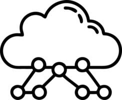 3D Glossy cloud network map with data points and copy space concept as Shiny glossy cloud network map displaying interconnected data points and nodes representing extensive cloud n vector