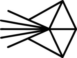 3D Glossy abstract light beams through a prism creating a spectrum symbolizing enlightenment and epiphany with copy space concept as A glossy background featuring light beams passi vector
