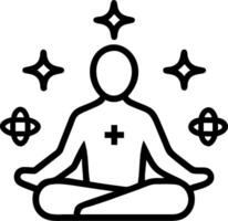 3D Futuristic Meditating Unity concept as Futuristic close up portrait of a person meditating surrounded by holographic interfaith symbols representing spiritual unity and modern f vector