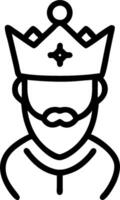3D Close up portrait of Reyes Magos with festive makeup and copy space concept as Detailed close up portrait of Reyes Magos adorned with festive makeup enhancing their regal appear vector