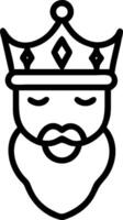 3D Close up portrait of Reyes Magos with festive makeup and copy space concept as Detailed close up portrait of Reyes Magos adorned with festive makeup enhancing their regal appear vector