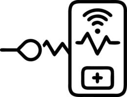 3D Close up of telemedicine remote ECG monitoring device copy space concept as Close up of a telemedicine remote ECG monitoring device attached to a patient showcasing accurate hea vector