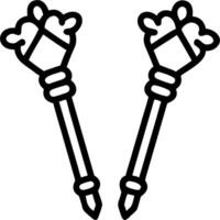 3D Close up of Reyes Magos ceremonial scepters with copy space concept as Detailed close up of Reyes Magos ceremonial scepters highlighting their ornate designs and symbolic signif vector