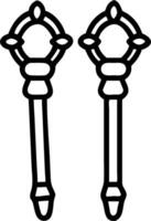 3D Close up of Reyes Magos ceremonial scepters with copy space concept as Detailed close up of Reyes Magos ceremonial scepters highlighting their ornate designs and symbolic signif vector