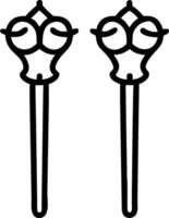 3D Close up of Reyes Magos ceremonial scepters with copy space concept as Detailed close up of Reyes Magos ceremonial scepters highlighting their ornate designs and symbolic signif vector