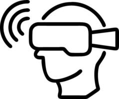 3D Close up of patient using telemedicine VR headset copy space concept as Close up of a patient using a telemedicine VR headset illustrating immersive remote therapy and advanced vector