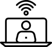 3D Close up of patient accessing telemedicine portal on laptop copy space concept as Close up of a patient accessing a telemedicine portal on a laptop in a home environment emphasi vector