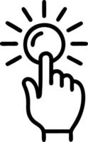 3D Close up of a persons hand touching a glowing orb symbolizing enlightenment and epiphany with copy space concept as Intimate close up of a persons hand gently touching a glowing vector