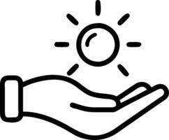 3D Close up of a person hand holding a glowing orb symbolizing enlightenment and realization with copy space concept as Intimate close up of a persons hand holding a glowing orb re vector