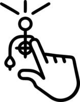 3D Close up of a person hand touching a glowing pendant symbolizing connection and epiphany with copy space concept as Intimate close up of a persons hand gently touching a glowing vector
