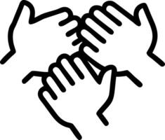 3D Close up Faith Collaborative Hands concept as Macro close up of hands from different faiths collaborating on a project symbolizing unity and cooperation for World Religion Day a vector