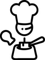 3D Chef preparing a meal with futuristic cooking tools with copy space concept as Unstaged image of a chef using advanced cooking gadgets to prepare a meal. The scene merges culina vector