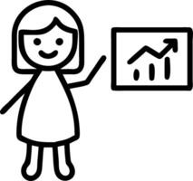 3D Businesswoman presenting marginal cost analysis in open office copy space concept as Businesswoman presents marginal cost analysis in an open office setting highlighting strateg vector