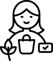 3D Businesswoman managing green procurement in bokeh digital art copy space concept as A businesswoman manages green procurement processes in a bokeh digital art setting highlighti vector