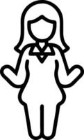 3D Businesswoman isolated while handling customer complaints in macro close up copy space concept as A businesswoman feels isolated while handling multiple customer complaints in a vector