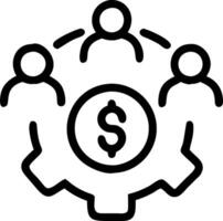 3D Business team optimizing financial efficiency in collaborative workspace copy space concept as A business team optimizes financial efficiency in a collaborative workspace focusi vector