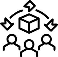 3D Business team optimizing green logistics in candid environment copy space concept as A business team optimizes green logistics in a candid environment showcasing the implementat vector