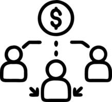3D Business team optimizing cost benefit ratios in collaborative environment copy space concept as A business team optimizes cost benefit ratios in a collaborative environment show vector