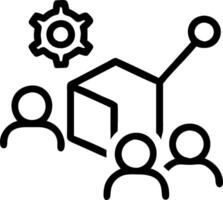 3D Business team optimizing AI for green supply chain in environment setting copy space concept as A business team optimizes AI technology for green supply chain management in an e vector