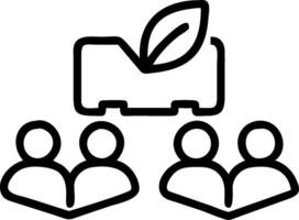 3D Business team implementing sustainable logistics in soft abstract setting copy space concept as A business team implements sustainable logistics solutions in a soft abstract set vector