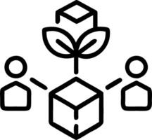 3D Business team collaborating on AI for green supply chain in candid setting copy space concept as A business team collaborates on AI for green supply chain in a candid setting hi vector