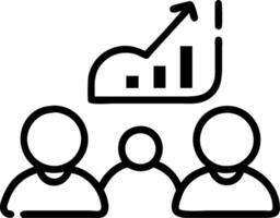 3D Business team analyzing cost trends in collaborative workspace copy space concept as A business team analyzes cost trends in a collaborative workspace focusing on identifying an vector