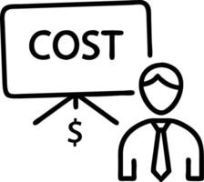3D Business executive presenting cost optimization strategies in soft abstract background copy space concept as Business executive presents cost optimization strategies in a soft a vector