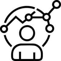 3D Business executive analyzing AI driven business intelligence dashboard in macro copy space concept as Business executive analyzes AI driven business intelligence dashboard in a vector