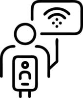 3D Bokeh telemedicine consultation with glowing devices copy space concept as Telemedicine consultation taking place on glowing devices like tablets and smartphones set against a b vector