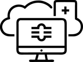 3D Bokeh telemedicine cloud based EHR systems copy space concept as Cloud based Electronic Health Record EHR systems for telemedicine displayed on digital screens against a vibra vector