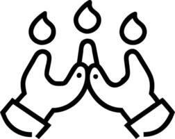 3D Bokeh Religious Harmony Background concept as Bokeh lights forming harmonious background with religious symbols soft focus for advertisements infographics World Religion Day as vector