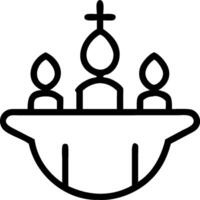 3D Bokeh Religious Harmony Background concept as Bokeh lights forming harmonious background with religious symbols soft focus for advertisements infographics World Religion Day as vector