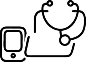 3D Bokeh digital art background with telemedicine icons and copy space concept as Vibrant bokeh digital art background adorned with telemedicine icons such as stethoscopes laptops vector
