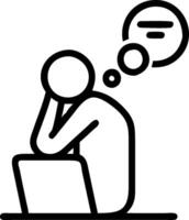 3D Blue Monday Reflective Pause concept as Individual taking a reflective pause at work showing signs of contemplation and sadness on Blue Monday suitable for magazine advertisemen vector