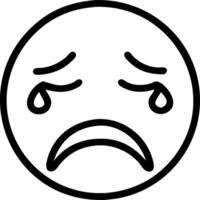 3D Blue Monday Isolated Sad Face concept as Macro of a sad face isolated on white background emphasizing Blue Monday emotions for magazine advertisement with copy space. as 3D Icon vector