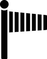 Windsock Glyph Icon Design vector
