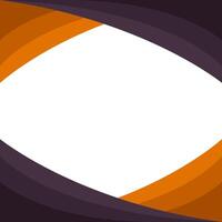 Abstract curved web banner design. Purple orange header and footer illustration template background vector