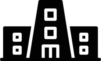A black and white image of a building vector