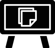 A black and white image of a computer screen vector