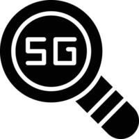A magnifying glass with the word sg on it vector