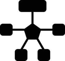 Algorithm Glyph Icon Design vector