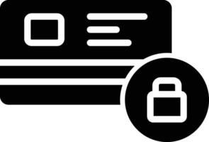 Atm Card Glyph Icon Design vector