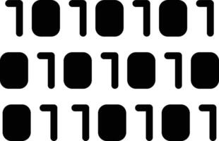 Binary Glyph Icon Design vector