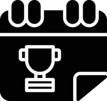 Calender Glyph Icon Design vector