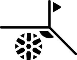 Corner Glyph Icon Design vector