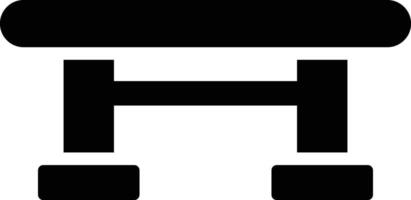 Dining Table Glyph Icon Design vector