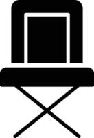 Directors Chair Glyph Icon Design vector
