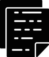 Document Glyph Icon Design vector